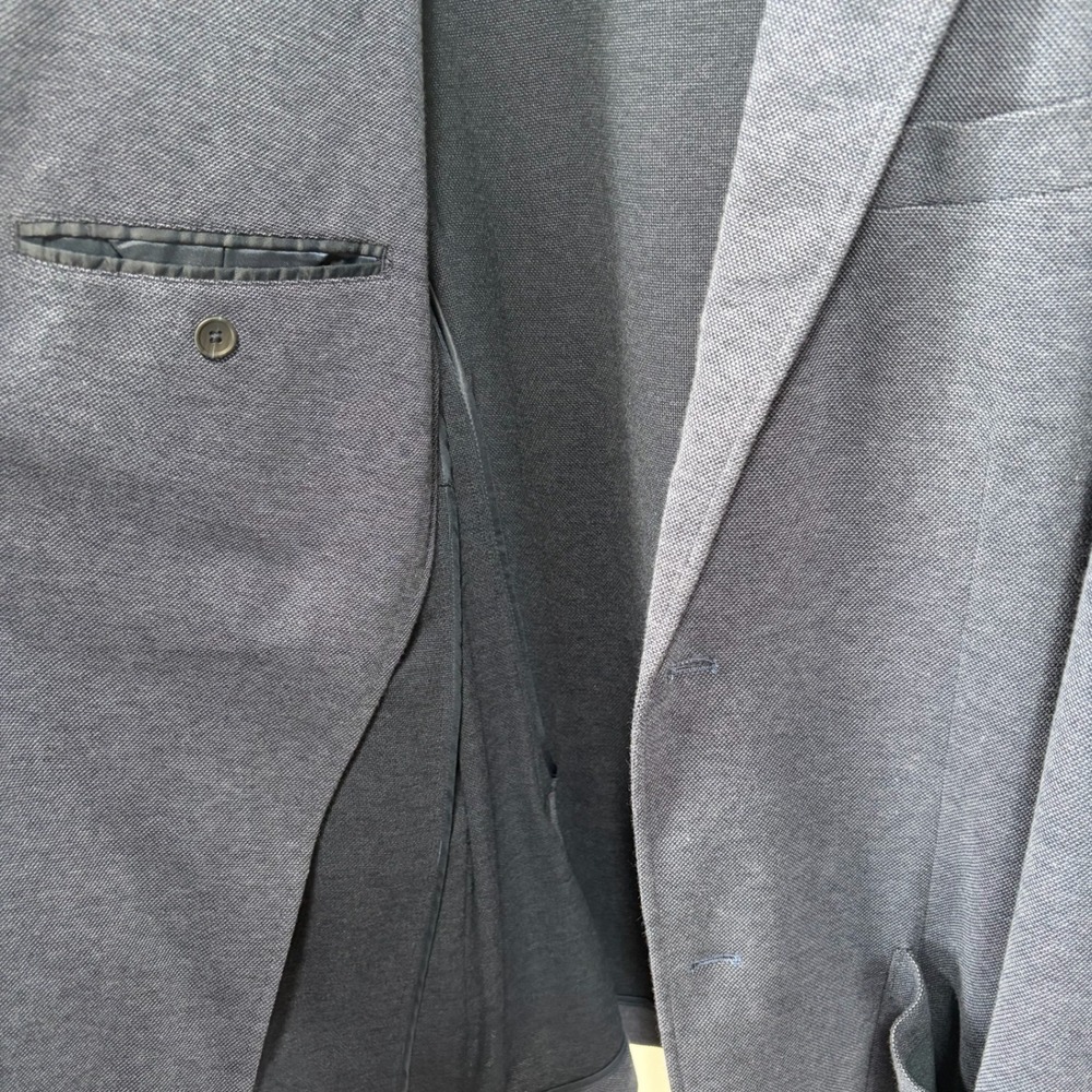 Jos A Bank Unstructured Blazer Sport Coat Men 3XLT Tall Blue Traditional Travel - Picture 10 of 15
